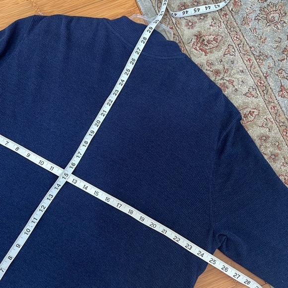 PETER MILLAR SMITH HYBRID SEERSUCKER SWEATER JACKET MENS XXL Navy - Picture 6 of 12